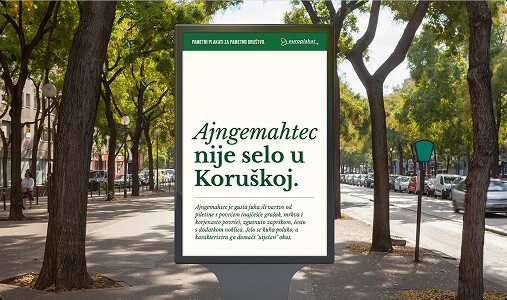 Billboard: Ajngemahtec nije selo u Koruškoj