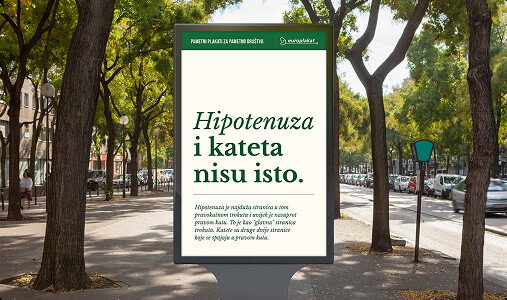 Billboard: Hipotenuza i kateta nisu isto